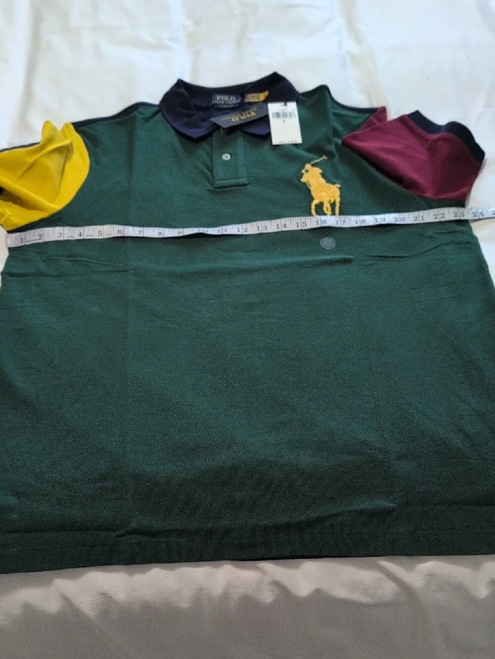 Polo by Ralph Lauren Classic Colorblock Green Polo Shirt